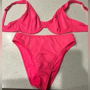 Hollister Hot Pink Bikini Set